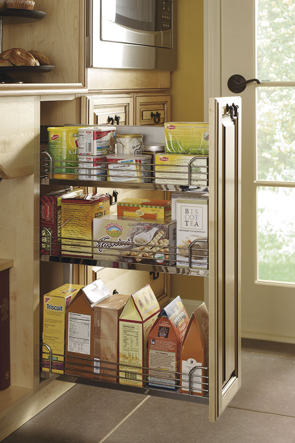 base pantry pullout cabinet - kitchen craft cabinetry