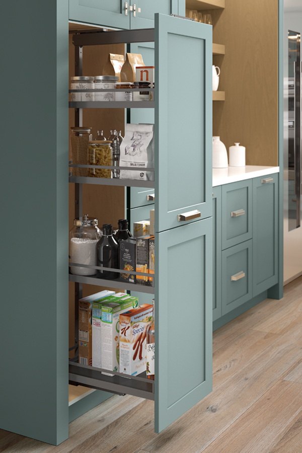 Tall Pantry Pull Out Tandem Cabinet - Kitchen Craft Cabinetry