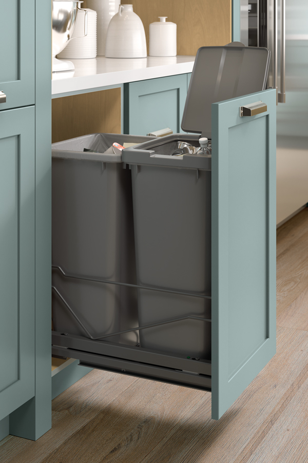 Double Waste Bin Pullout - Kitchen Craft