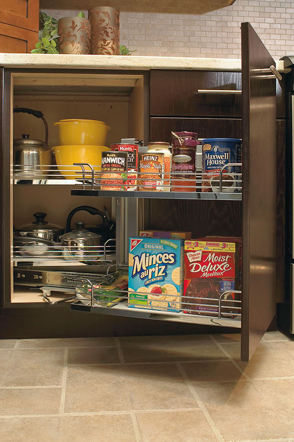 Magic Cabinet System for a Corner  Corner kitchen cabinet, Interior design  kitchen small, Kitchen cabinet storage