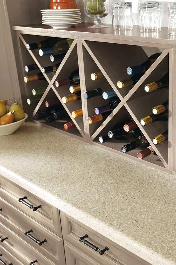 Wall Wine Storage Cabinet - Kitchen Craft Cabinetry