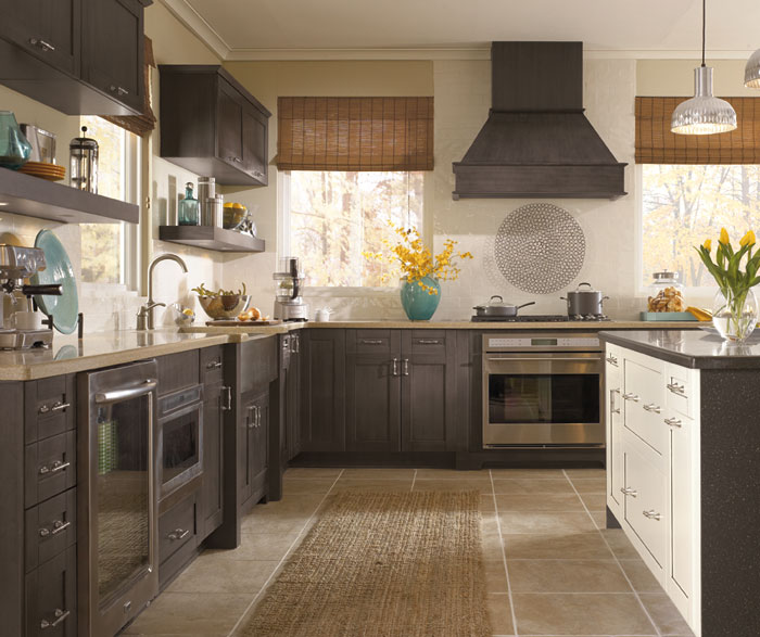 Casual Gray Kitchen Cabinets - Kitchen Craft Cabinetry