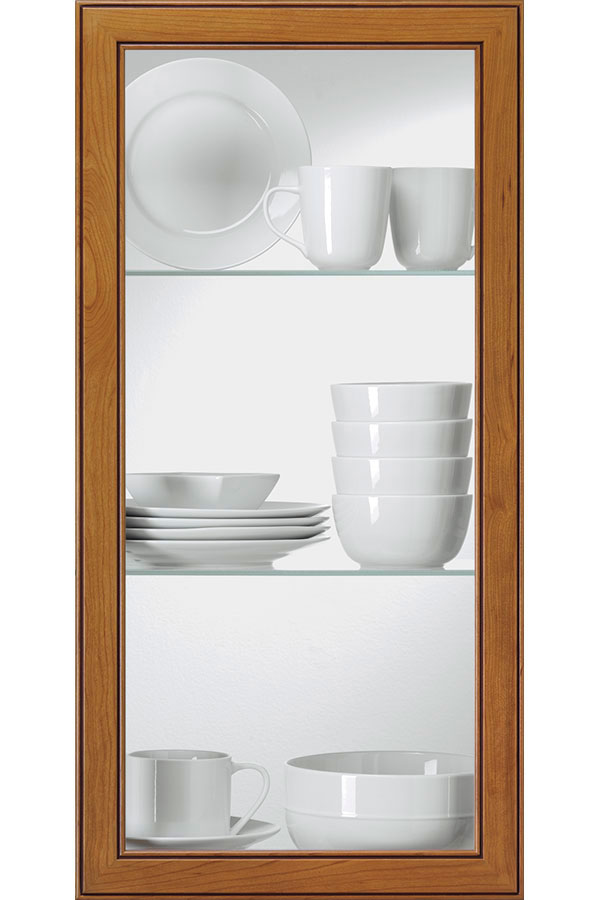 Clear Glass Cabinet Insert - Kitchen Craft Cabinetry