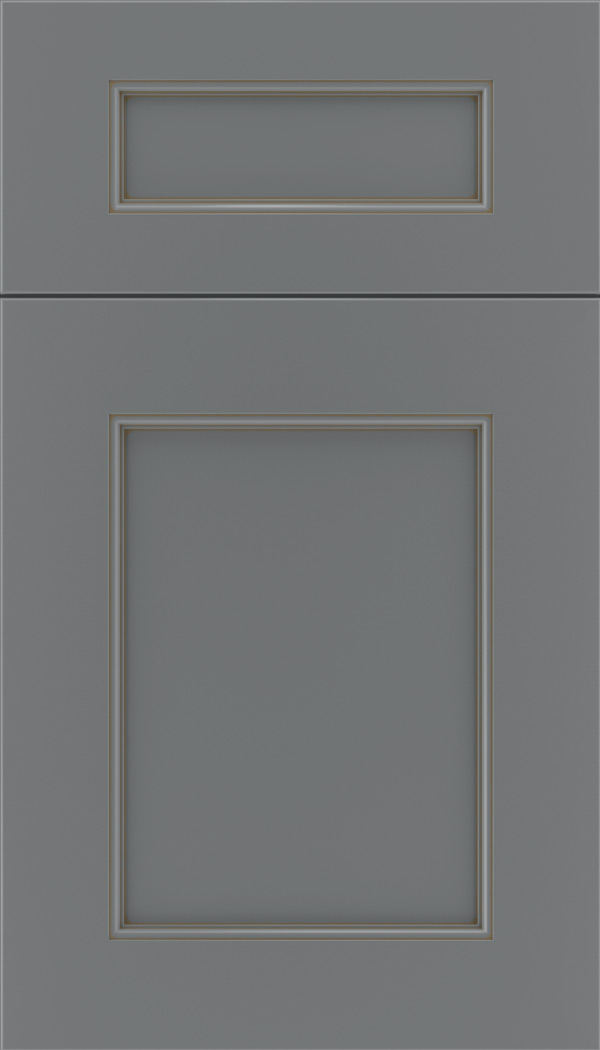Lexington 5pc Maple recessed panel cabinet door in Cloudburst with Smoke glaze