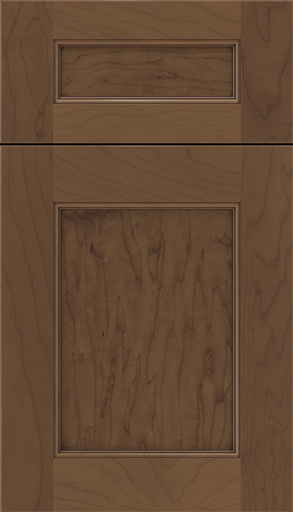 Lexington 5pc Maple recessed panel cabinet door in Toffee with Mocha glaze