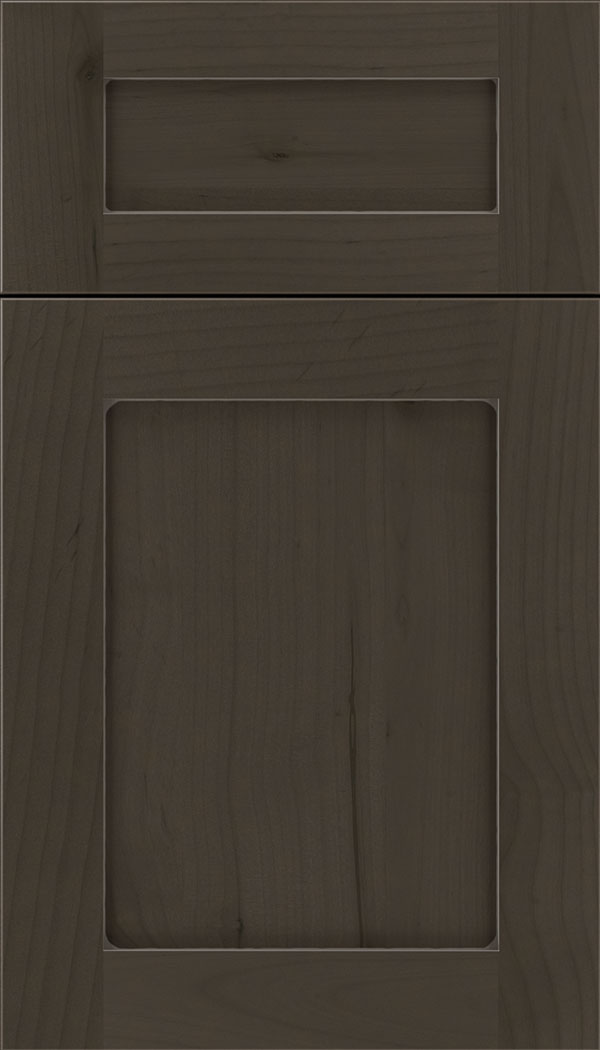 Plymouth 5pc Alder shaker cabinet door in Thunder with Pewter glaze