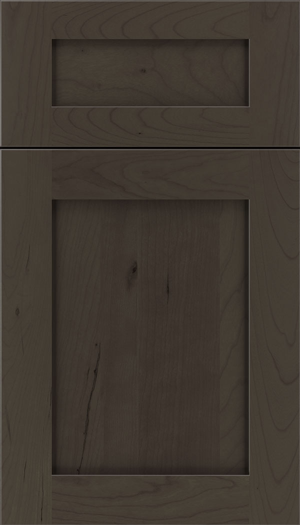 Plymouth 5pc Cherry shaker cabinet door in Thunder