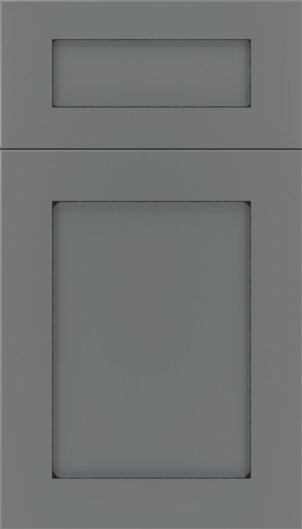 Plymouth 5pc Maple shaker cabinet door in Cloudburst with Black glaze