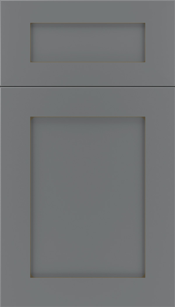 Plymouth 5pc Maple shaker cabinet door in Cloudburst with Smoke glaze