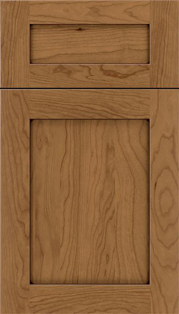 Salem 5pc Cherry shaker cabinet door in Tuscan with Mocha glaze