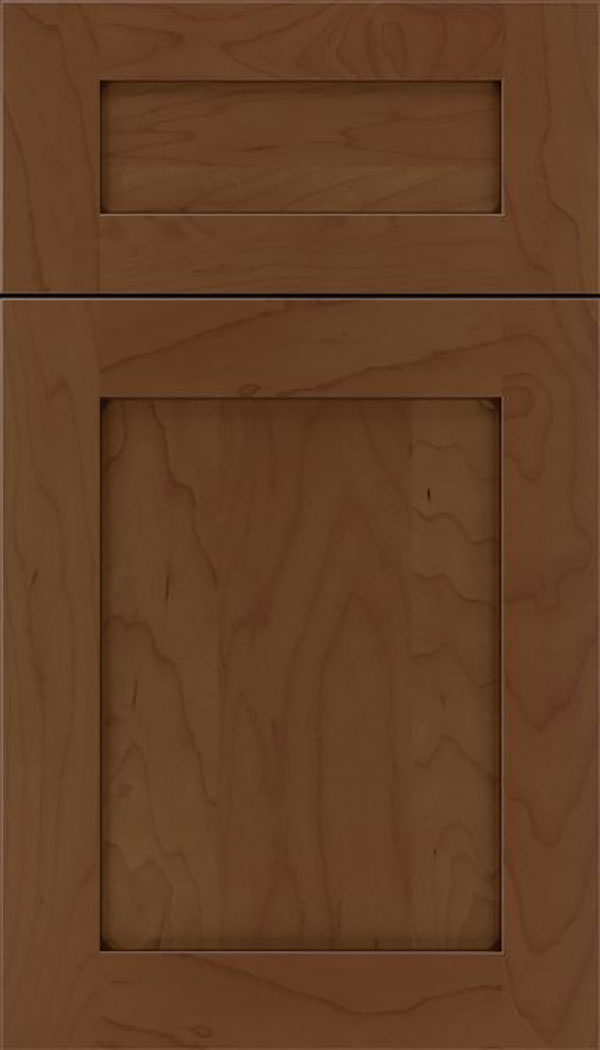 Salem 5pc Maple shaker cabinet door in Sienna with Mocha glaze