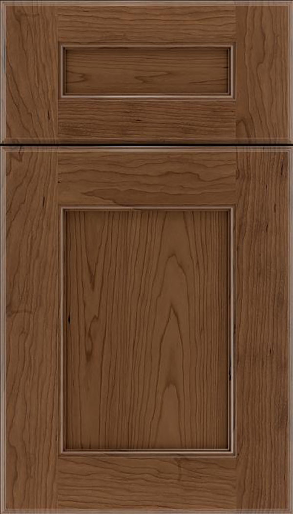 Tamarind 5pc Cherry shaker cabinet door in Toffee