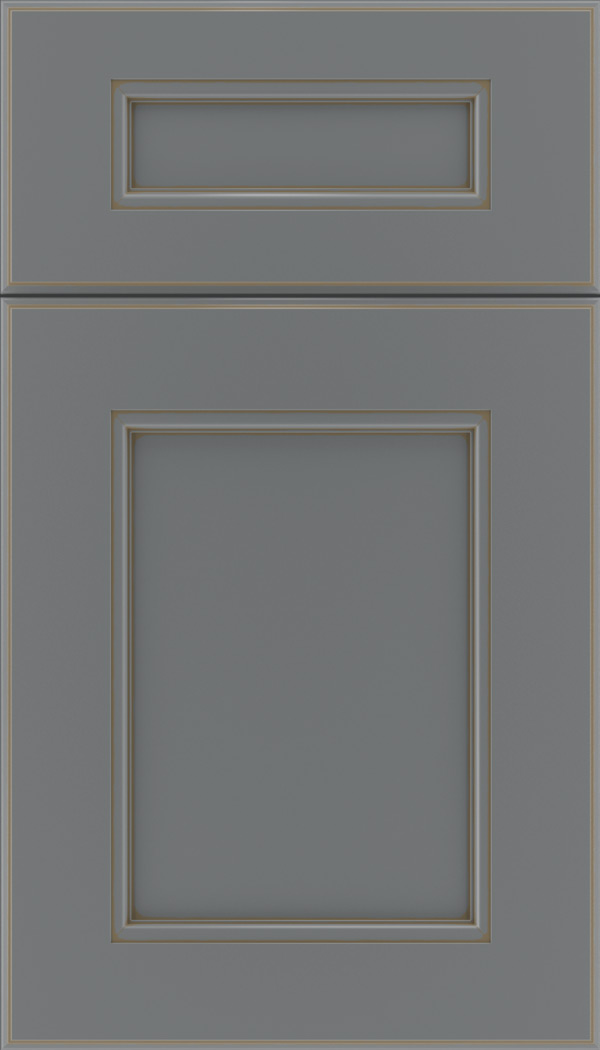 Tamarind 5pc Maple shaker cabinet door in Cloudburst with Smoke glaze