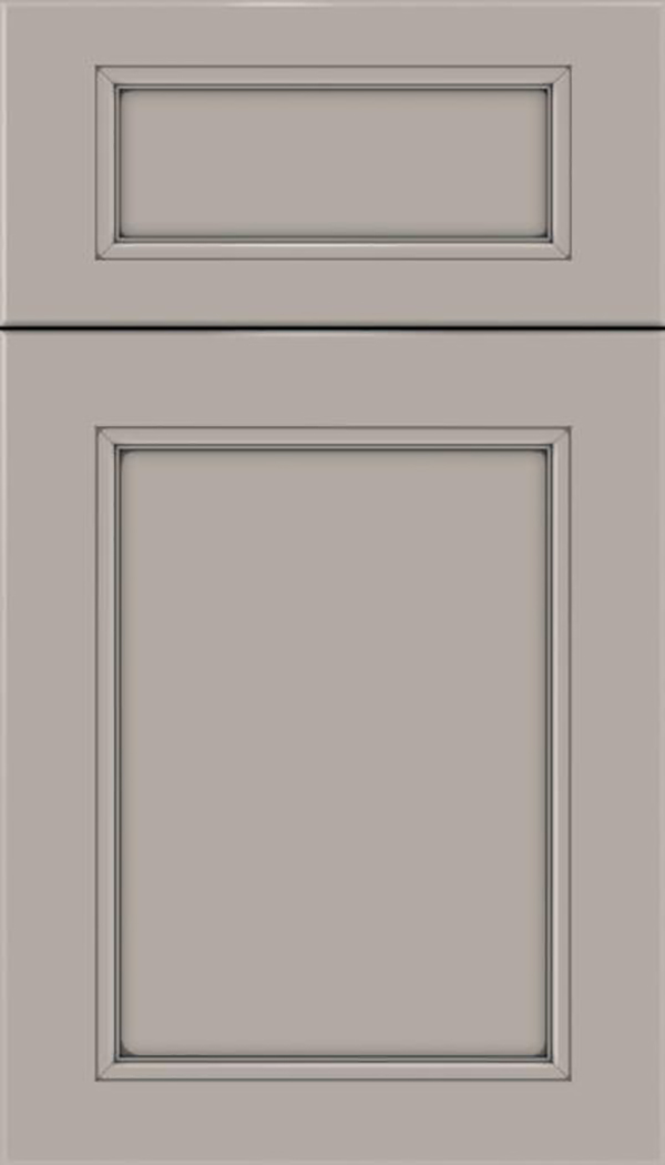 Templeton 5pc Maple recessed panel cabinet door in Nimbus with Pewter glaze